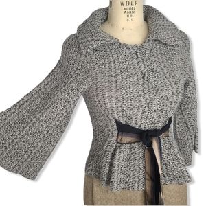 Charlie & Robin bell sleeve cardigan sweater XS